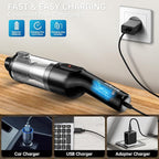 dormzie Handheld Vacuum Cordless, Car Vacuum with 16000Pa Powerful Suction, Lightweight at 1.3 lbs, Type-C Charge, Multiple Accessories, Rechargeable Vacuum Cleaners for Home Office Car Pet