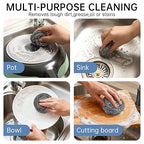 18 Pack Steel Wool Pads - Individually Wrapped Heavy Duty Scrubbers for Grill Grates, Oven Racks, Cast Iron, Pots & Pans | Industrial Strength Rust Remover, Non-Scratch Metal Scouring Pads