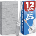 Navona 12 Pack Pumice Stone Toilet Bowl Cleaner with Extra Long Handle, Pumice Stone Scouring Stick for Toilets, Bathrooms, Kitchens, Spas and Pools