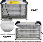 Electric Bug Zapper, 2800V High Grid Indoor Mosquito Killer with 20W Lamps, Plug-in Hanging Insect Trap for Mosquitoes, Moths, Gnats, Flies and Flying Insects Indoor Use