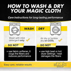 Microfiber Magic Streak Free Cleaning Cloth 6 Pack Clean Any Surface With Just Water Eco Friendly Environmentally Safe Perfect for Window, Mirror, Kitchen, Counters, Appliances, Car, Cycle, TV Screen