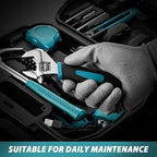 ALEAPOW 124PCS 4V Cordless Screwdriver Tool Kit Set, 6+1 Torque Setting, Adjustable 3 Position, 4Nm Electric Screwdriver, Flexible Shaft, Hand Tool Kit for Home with Storage Toolbox