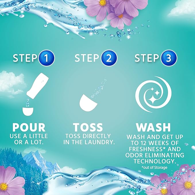 Purex Crystals In-Wash Fragrance and Scent Booster, Fresh Mountain Breeze, 21 Ounce