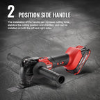 TEENO 20V Cordless Oscillating Tool with Battery, Oscillating Multi Tool with 6 Variable Speeds, Quick-Lock Change System, 4° Oscillation Angle, 26PCS Multitool Blades & Carrying Bag for DIY Projects