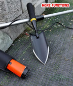 Heavy-Duty Gardening Hand Trowel with Sheath - Stainless Steel Garden Shovel Featuring a Rubberized Handle, Perfect for Diligent Farmers' Soil Planting, Digging, and Transplanting