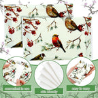 Geyee 50 Packs Facial Tissue Travel Packs Disposable Pocket Tissues for Wedding Guest Travel School Purse Home Supplies, 500 Sheets 3 Ply(Birds)