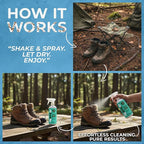 Fabric Freshener Spray, 32oz. 'Peppermint' Odor Remover Spray. Shoe Deodorizer, Carpet Deodorizer, Odor Eliminator for Strong Odors Cleaning Supplies. ProvenSafe™ Fabric Freshener for Sensitive Gear