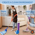 4 Pack - Large Microfiber Tube Mop 400GSM - Heavy Duty Industrial Wet Mop Head Refill,Commercial, Thick Fiber, Replacement Heads, Extra Absorbent