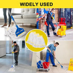 KeFanta 3 Pack Heavy Duty Commercial Mop Head Replacement,Looped End String Cotton Mop Heads,Industrial Wet Mops Refill for Floor Cleaning