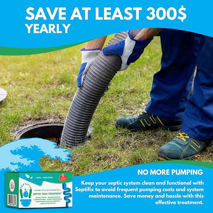 Septic Tank Treatment Tabs - Live Aerobic Bacteria Tablets For Your Septic Tank