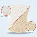 HOMERHYME Natural Dish Sponge 48 Pack, Non-Scratch Scrub Sponge, Eco Multipurpose Kitchen Sisal Fiber Cellulose Sponge, Odor-Less Dual-Sided for Dish Washing & Household Cleaning