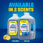 Dawn Platinum Refill Jug Dish Soap, Fresh Rain Scent Liquid Dishwashing Detergent Powerful Dawn Dish Soap for Tough Grease Removal Dishwashing Liquid Value Pack, 51.5 oz (Pack of 2)