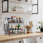 SPISPI Bathroom Organizer Countertop, Spice Rack Organizer for Cabinet,Bathroom Counter Organizer, Kitchen Countertop Organizer (Pack of 2)