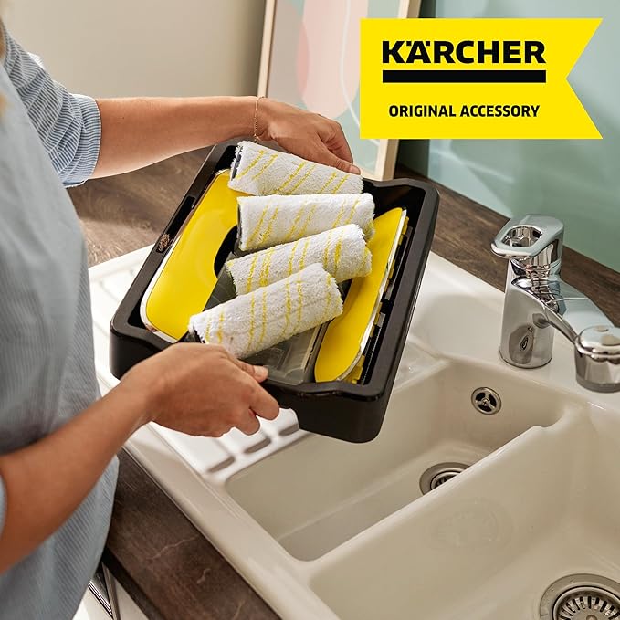 Kärcher Microfiber Multi Surface Rollers for Karcher FC3, FC5, FC7 Electric Floor Cleaners - 2 Pack