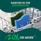 Scotch-Brite Heavy Duty Scrub Sponge, 9 Kitchen Sponges for Tough Messes, Lasts 3X Longer, Best for Cast Iron Skillets & Outdoor Grills, Flexible, Durable & Strong (Pack of 5)