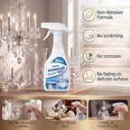 Chandelier Cleaner Drip Dry Spray - No Wipe Streak Free Dust Remover for Crystals, Glass & Window Screens, 1 Pack