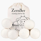 Wool Dryer Balls XL 6-Pack, Dryer Balls Laundry Reusable Reduce Clothing Wrinkles, Drying Clothes Faster