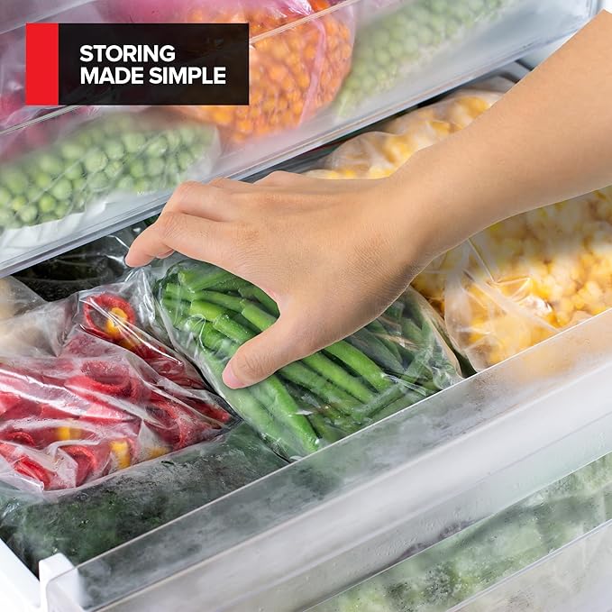 1 Gallon Food Storage Bags with Twist Ties (1800 Count) Bulk Freezer Storage Bags Gallon Size for Bread, Vegetables, Fruit, and More, Clear Disposable Twist Tie Storage Bags, Stock Your Home