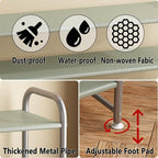INGIORDAR Shoe Rack 3 Tier Long Storage Organizer Wide Metal Shoe Shelf for Closet Entryway Grey