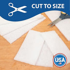 20 Pack of 6 x 9 White Non Scratch Non-Woven Pads for Buffing Cleaning Polishing and Multi Purpose Use in Your Home Workshop or DIY Garage Shop