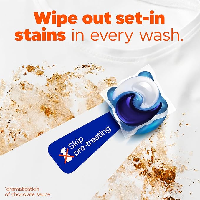Tide Oxi Boost Power PODS Laundry Detergent Pacs, 32 Count, Set-In Stain Removal + Oxi Power, laundry soap detergent pacs