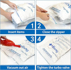 Vacuum Storage Bags, Space Saver Vacuum Seal Storage Bags 35-Pack Sealer Bags for Clothes, Clothing, Bedding, Comforter, Blanket (35C)