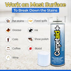 Carpet Aid Spot & Stain Remover, Removes Oil, Grease, Ink, Coffee, Pet Urine & Lipstick from Carpets, Rugs & Upholstery 10 Pk