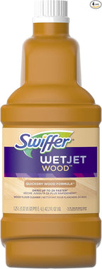 Swiffer WetJet Wood Floor Cleaner Solution Refill, 42.2 fl oz