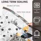 Vacuum Storage Bags with Electric Pump, Compression Packing Bags for Travel Luggage, Space Saver for Clothing Clothes Bedding Blankets Pillows, 10 Jumbo