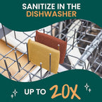 Scotch-Brite Harvest Dobie Scrubbing Pads, Non-Scratch Kitchen Sponge for Cleaning Dishes, Appliances, and Bathrooms, Copper Acorn Dish Sponge That Dries Fast, 2-Pack