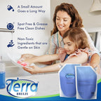Liquid Dish Soap Refill Pouch 1 Liter – Family Size Dishwashing Liquid for Home Use – Non-Toxic Formula Cuts Grease While Gentle on Hands – Eco Refill for Dish Soap Dispensers & Kitchens - Set of 12