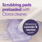 CLOROX Scentiva ToiletWand Toilet Cleaner Refills, Toilet brush, Lavender and Jasmine, 10 Count