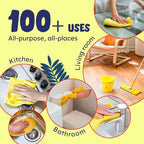 Originally Yellow Lemon Vinegar For Cleaning Purpose | USA Made All Purpose Cleaner | Use as a Floor, Glass, Kitchen, & Bathroom Cleaner | Plant Derived Vinegar Half Gallon | 64 Oz