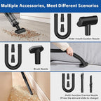 Handheld Car Vacuum Cleaner Cordless: 9500PA Powerful Suction Portable Lightweight Hand Held Vacuum - Large Capacity Battery Last Long Wireless Mini Vacuum With LED Light For Home Office Cleaning