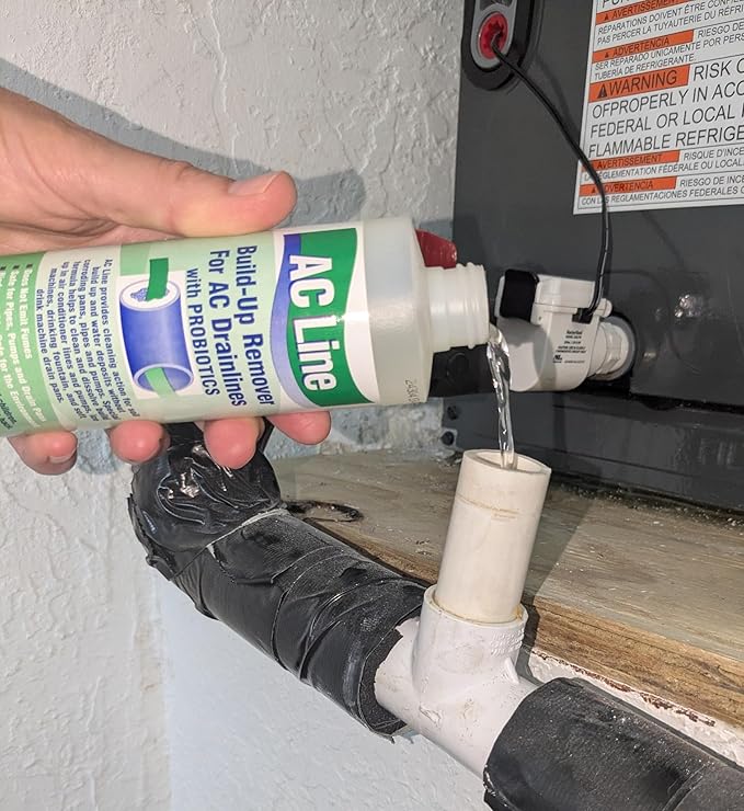 AC Drain Line Cleaner - 2 Pack / 6 Month Supply - Cleans HVAC drain lines, AC line cleaner, condensate lines, fountain drink drain lines and more