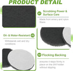 Power Scrub Pads, Scrubbing Pads 1000 Grits Scouring Discs - Fitting for (Home Kitchen Cleaning - Drill Attachment - Scrubber Replacement) 6 Pcs & 5 Inch & Gray