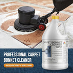 Bonnet Cleaner 5857 - Heavy Duty Shampoo Carpet Freshener Solution for Machine - Fast Drying & Pet Safe Carpet Shampoo for Rotary Cleaners, Commercial, & Industrial Use - 1 Gallon Jug