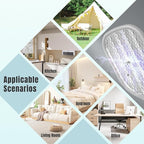 Lulant Electric Fly Swatter Rechargeable, Electric Bug Zapper Racket with Light, Mosquito Swatter, 3000V Detachable Dual Modes Fly Zapper, Mosquito Killer for Indoor Outdoor (2Pack)