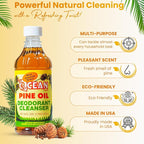 Ocean Pine Oil Cleaner Concentrate, 65% Pine Oil Deodorizer, All-Purpose Household Cleaner for Floors, Kitchen, Bathroom, Laundry, Grease & Odor Removal (2, 16 fl oz)