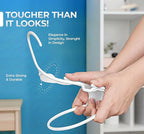 Beddora Plastic Hangers 20 Pack,White Clothes Hangers for Closet Organization and Storage Space-Saving Design, Kids & Adult Coat Hanger for Suits, Shirt & Percheros Ganchos para Colgar Ropa Hangars