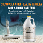 Carpet Defoamer 5814 -Foam Suppressant for Deep Rug Cleaner Machine & Floor Covering Shampooer for a Heavy-Duty Carpet Cleaner Solution, Neutral Non-Corrosive Silicone Emulsion 1 Gallon