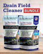 2-Pack Value BUNDLE of Drain Field Cleaner Tablets by Dr Pooper. Clears Septic Tanks and Drain Fields of Tough Clogs, Scum, Sludge AND Eliminates Odors FAST - Aerobic & Anaerobic Systems, Just Flush