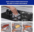 Wangjinpeng 24PCS 3-Layer Non-Scratch Multipurpose Steel Wire Dishcloths - Reusable Quick-Dry Odor-Free Scrub Cloths for Dishes, Kitchen Cleaning Cloths for Cookware, Sinks, Stove Tops(7.87X7.87)
