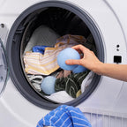 BLUELAND Laundry Essentials Kit, Fragrance Free & Clear - Plastic-Free Laundry Detergent Tablets, Oxi Booster, and Reuseable Natural Wool Dryer Balls