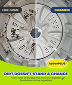 Deep Cleaning Washing Machine Cleaner Tablets, No More Odor & Pet Fur Washing Machine Cleaning Tablets, Washer Cleaner For HE Top Front Load, Septic Safe, 24 Counts/1 Year Supply