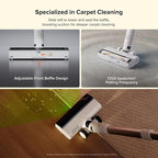 roborock H60 Hub Cordless Stick Vacuum Cleaner with Auto-Empty Dock, 115AW Suction for Carpets and Hard Floors, Vacuum Cleaners with 60-Min Runtime, Anti-Tangle Brush, 140° Green LED Dust Detection