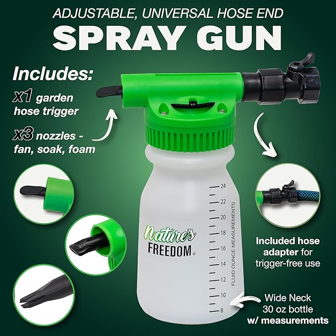 Nature's Freedom Indoor AC Coil Cleaner with Hose End Sprayer - 1 Gallon