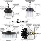 Car Detailing Brush Kit - Wheel Spin Brush - Rim Cleaner - Carpet Scrubber - Glass Cleaner - Automotive Cleaning Brushes - Auto Interior Scrubber - Motorcycle - RV - Supplies for Maintaining Vehicle