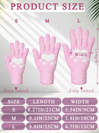 Patelai 3 Pairs Microfiber Plant Dusting Gloves Leaf Cleaning Gloves for Indoor Plants, Blinds, Furniture, House (Green,Pink,Grass Green,Medium)