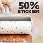 Scotch-Brite Extreme Clean Large Surface Lint Roller Refills, 8 in x 29.8 ft, 50% Stickier, 60 Easy Tear Sheets Each, 2 Pack (120 Sheets Total)